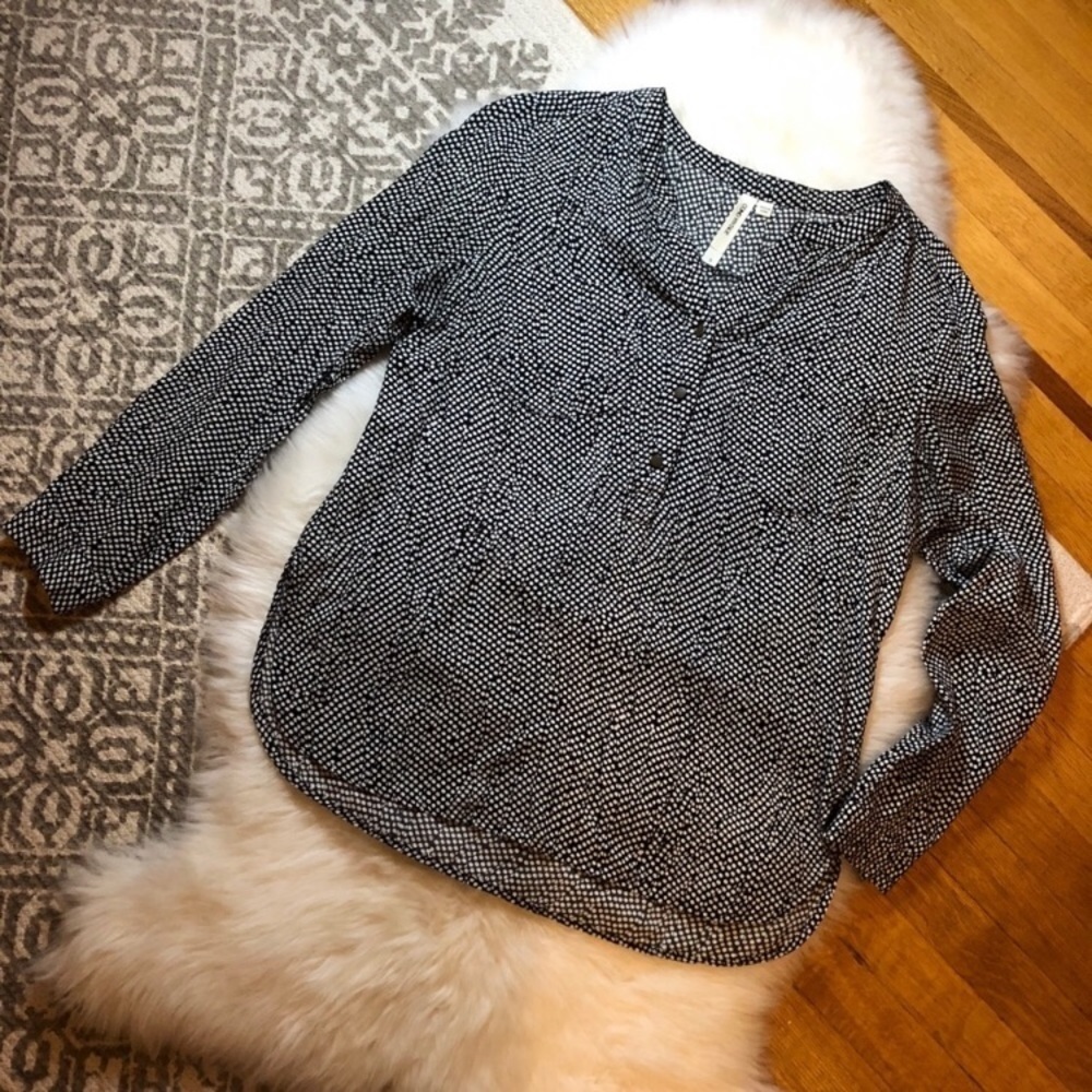 Nwot Como Classic Basic Polka Dot Pattern Tunic S - image 1